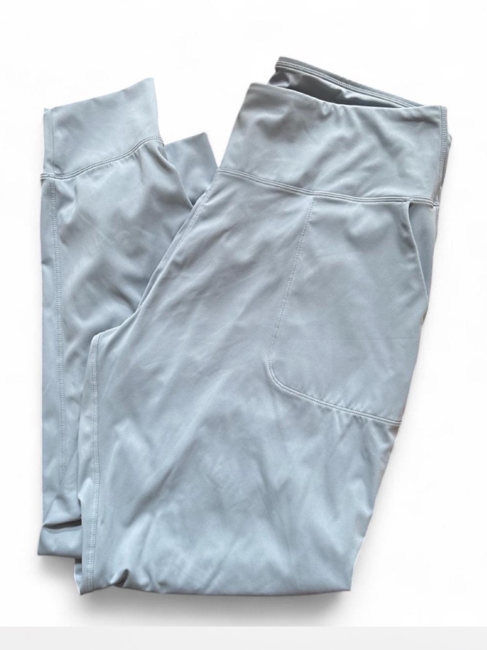 High-Waist Light Blue Active Leggings